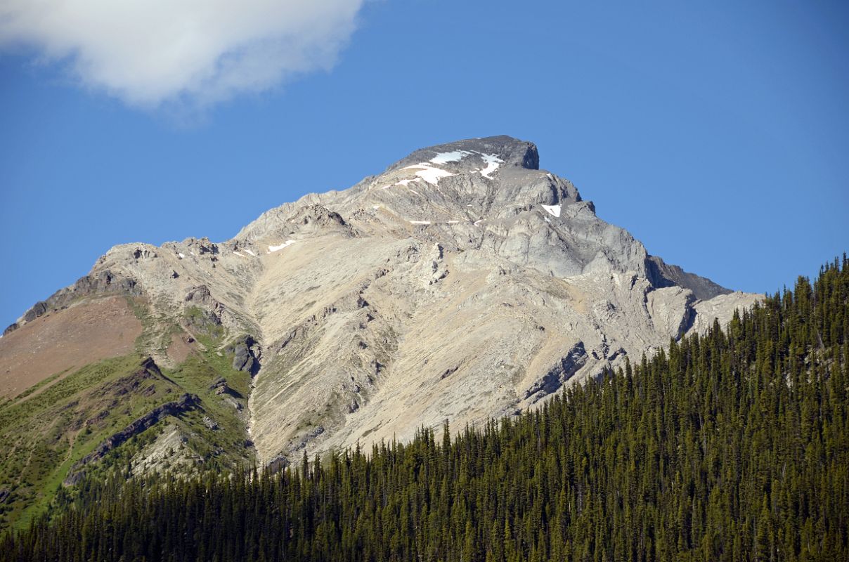 12 Samson Peak From Scenic Tour Boat On Moraine Lake Near Jasper